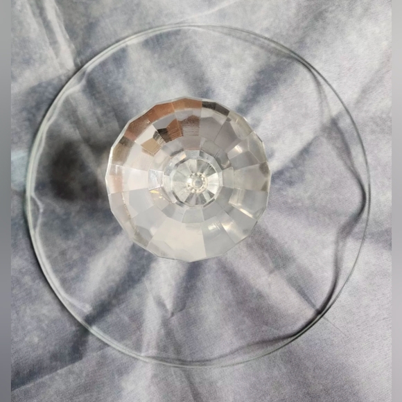 Vidali Collection Crystal Pedestal Christmas Tree Thick Glass Cake Stand Rare! - Picture 3 of 9